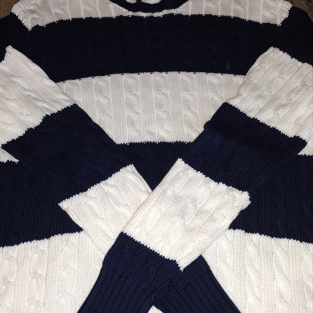 POLO vintage navy woven sweater